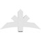 Ekena Millwork Davenport Architectural Grade PVC Gable Bracket, 48"W x 24"H x 6"D x 6"F, 12/12 Pitch GBP048X24X0606DAV00 - alternate 3